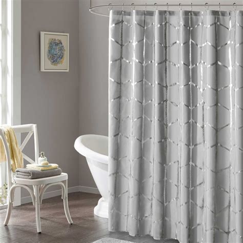 Amazon.com: Metallic Shower Curtains For Bathroom